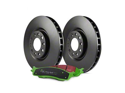 EBC Brakes Stage 14 Greenstuff 6000 5-Lug Brake Rotor and Pad Kit; Front (97-00 Early 2WD F-150 w/ 4-Wheel ABS, Excluding Lightning)