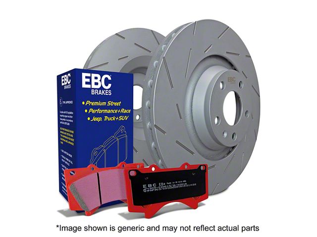 EBC Brakes F-150 Stage 15 Orangestuff 6-Lug Brake Rotor and Pad Kit ...