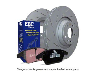 EBC Brakes Stage 2 Greenstuff 6000 6-Lug Brake Rotor and Pad Kit; Rear (15-17 F-150 w/ Electric Parking Brake; 17-20 F-150 Raptor)