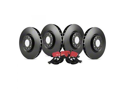 EBC Brakes Stage 20 Ultimax 5-Lug Brake Rotor and Pad Kit; Front and Rear (97-Early 00 2WD F-150 w/ Rear Wheel ABS, Excluding Lightning)