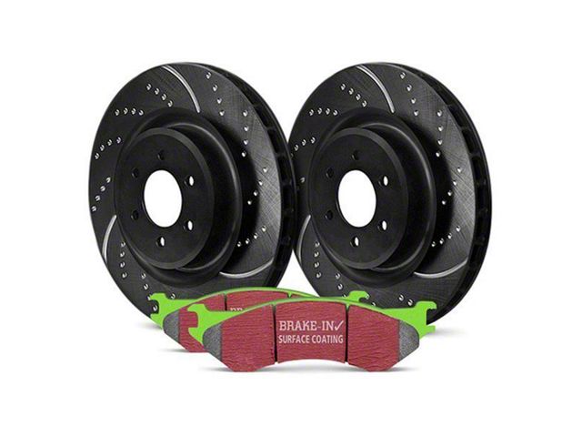 EBC Brakes Stage 3 Greenstuff 6000 7-Lug Brake Rotor and Pad Kit; Front (Late 00-01 2WD F-150 w/ Rear Wheel ABS, Excluding Lightning)