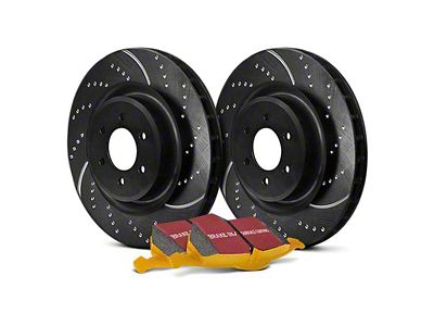EBC Brakes Stage 5 Yellowstuff 7-Lug Brake Rotor and Pad Kit; Front (Late 00-01 2WD F-150 w/ Rear Wheel ABS, Excluding Lightning)