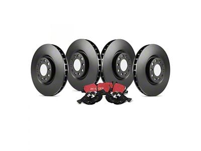 EBC Brakes Stage 20 Ultimax 8-Lug Brake Rotor and Pad Kit; Front and Rear (2011 2WD F-350 Super Duty DRW)