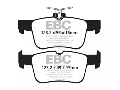 EBC Brakes Greenstuff 6000 Elite Truck and SUV Organic Brake Pads; Rear Pair (22-26 Maverick)