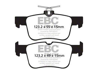 EBC Brakes Ultimax OEM Plus Organic Brake Pads; Rear Pair (22-23 Maverick)