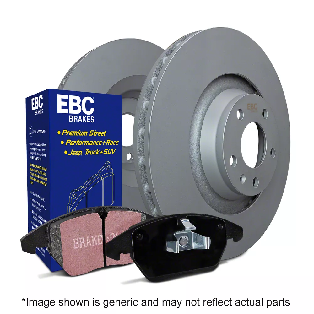 EBC Brakes RAM 1500 Stage 1 Ultimax 5Lug Brake Rotor and Pad Kit; Rear