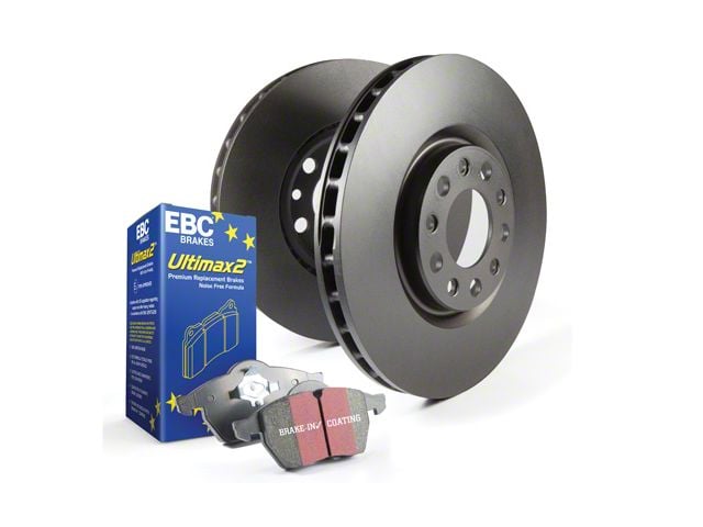 EBC Brakes Stage 1 Ultimax 6-Lug Brake Rotor and Pad Kit; Rear (19-24 RAM 1500)