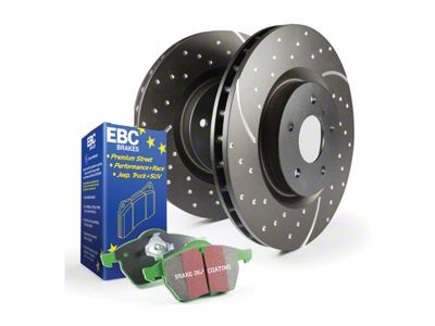 EBC Brakes Stage 3 Greenstuff 6000 6-Lug Brake Rotor and Pad Kit; Rear (19-24 RAM 1500)