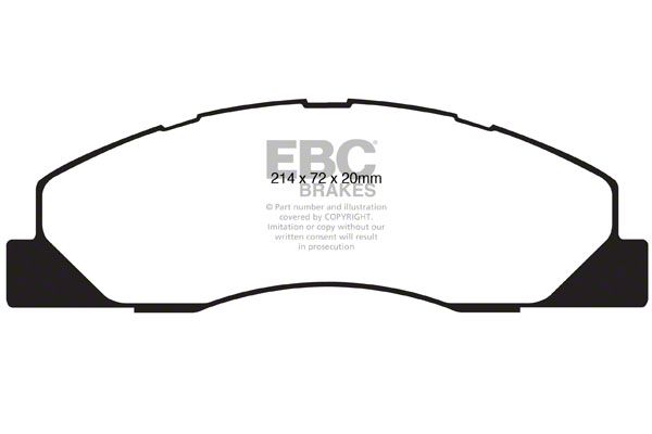 EBC Brakes RAM 2500 Stage 20 Ultimax 8Lug Brake Rotor and Pad Kit