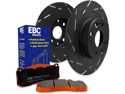EBC Brakes Stage 15 Orangestuff 6-Lug Brake Rotor and Pad Kit; Front (99-06 Sierra 1500 w/o Rear Drum Brakes)