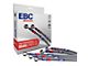 EBC Brakes Stainless Braided Brake Lines; Front and Rear (99-01 2WD Sierra 1500 Regular Cab)