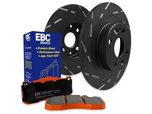 EBC Brakes Stage 15 Orangestuff 6-Lug Brake Rotor and Pad Kit; Front (99-06 Silverado 1500 w/o Rear Drum Brakes)