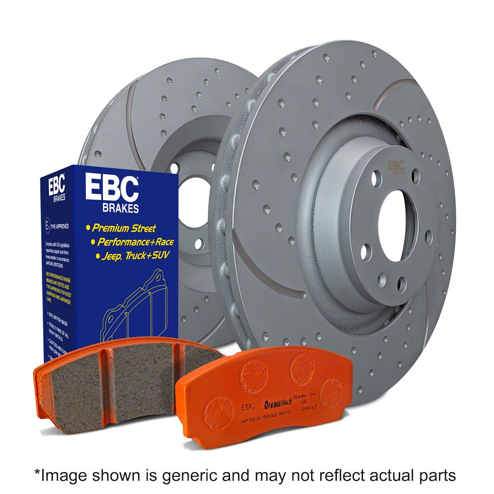 EBC Brakes Silverado 1500 Stage 8 Orangestuff 6Lug Brake Rotor and Pad