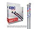 EBC Brakes Stainless Braided Brake Lines; Front and Rear; 2-Inch Extension (08-13 Silverado 1500 w/ Rear Drum Brakes & w/o Active Fuel Management)