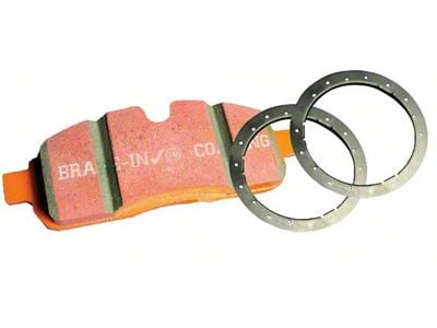 EBC Brakes Orangestuff Extra Duty Carbon Granular Brake Pads; Front Pair (07-10 Silverado 3500 HD)