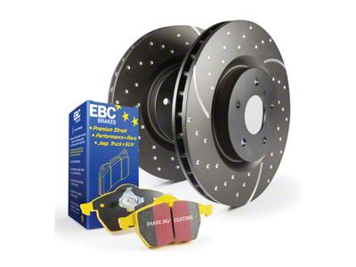 EBC Brakes Stage 5 Yellowstuff 6-Lug Brake Rotor and Pad Kit; Front (21-24 Tahoe, Excluding Police)
