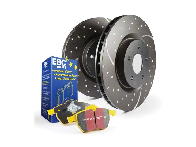 EBC Brakes Stage 5 Yellowstuff 6-Lug Brake Rotor and Pad Kit; Front (21-24 Tahoe, Excluding Police)