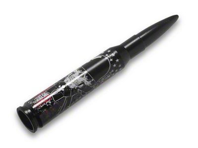 Bullet Antenna; American Skull Black (99-25 F-150)