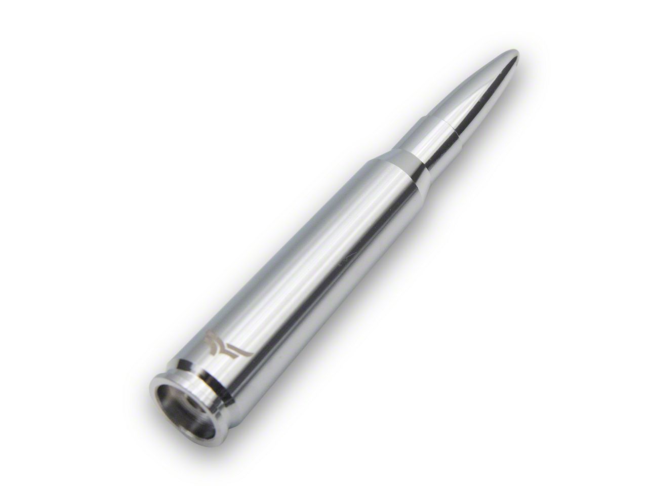 VMS Racing .50 Caliber Bullet Aluminum Short Antenna For Ford F150 F250 | Gun Metal Finish, 5.5 Inch Stubby