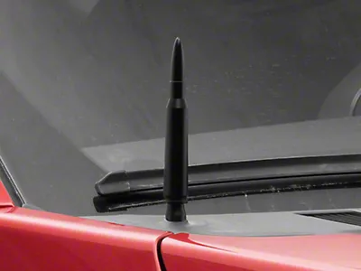 Short Truck Antenna Badass 50 Cal Bullet Antenna - Fits Dodge Ram & Ford F150/F250 (1990-2023) - Anti-Theft Black Aluminum Stubby Antenna F150 - Foto 2