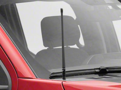 EcoAuto Flexible Replacement Antenna; 12-Inch; Carbon Fiber (97-24 F-150)