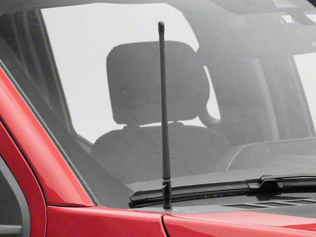 EcoAuto Flexible Replacement Antenna; 12-Inch; Carbon Fiber (97-24 F-150)