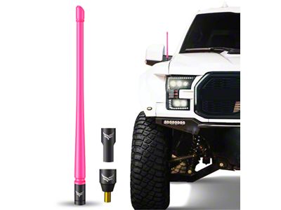 EcoAuto Flexible Replacement Antenna; 12-Inch; Pink (97-24 F-150)