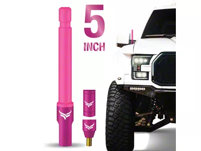 EcoAuto Flexible Replacement Antenna; 5-Inch; Pink (97-24 F-150)