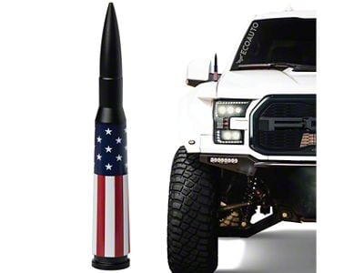 EcoAuto Bullet Antenna; American Flag (11-24 F-250 Super Duty)