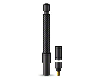 EcoAuto Flexible Replacement Antenna; 5-Inch; Carbon Fiber (11-24 F-250 Super Duty)