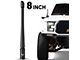 EcoAuto Flexible Replacement Antenna; 8-Inch; Black (11-24 F-250 Super Duty)