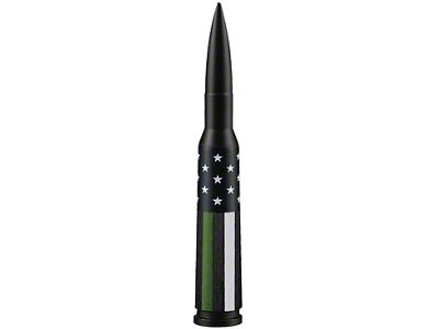 Bullet Antenna; American Flag Green Line (99-25 F-350 Super Duty)