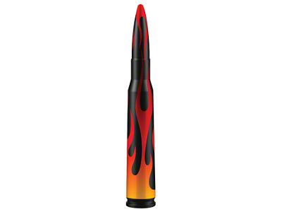 Bullet Antenna; Flames (99-25 F-350 Super Duty)