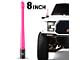 EcoAuto Flexible Replacement Antenna; 8-Inch; Pink (11-24 F-350 Super Duty)