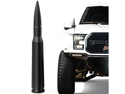 EcoAuto Bullet Antenna; Matte Black (02-18 RAM 1500)