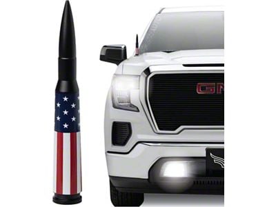 EcoAuto Bullet Antenna; American Flag (99-24 Sierra 1500)