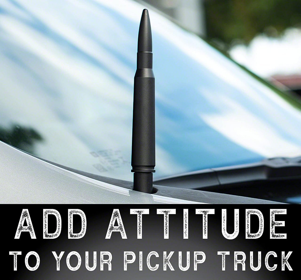 ECOAUTO 50 CAL BULLET ANTENNA FOR CHEVROLET SILVERADO 1500/2500/3500/GMC SIERRA - Foto 10