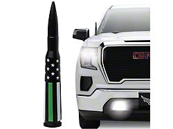EcoAuto Bullet Antenna; American Flag Green Line (99-23 Silverado 1500)