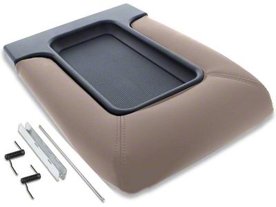 Center Console Lid Replacement Kit; Beige (99-06 Silverado 1500)