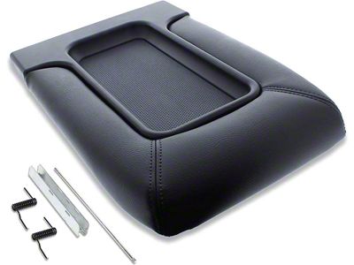 EcoAuto Center Console Lid Replacement Kit; Dark Gray (99-06 Silverado 1500)