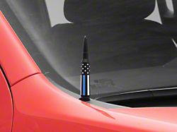 Bullet Antenna; American Flag Blue Line (07-26 Silverado 3500 HD)