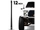 EcoAuto Flexible Replacement Antenna; 12-Inch; Black (07-24 Silverado 3500 HD)