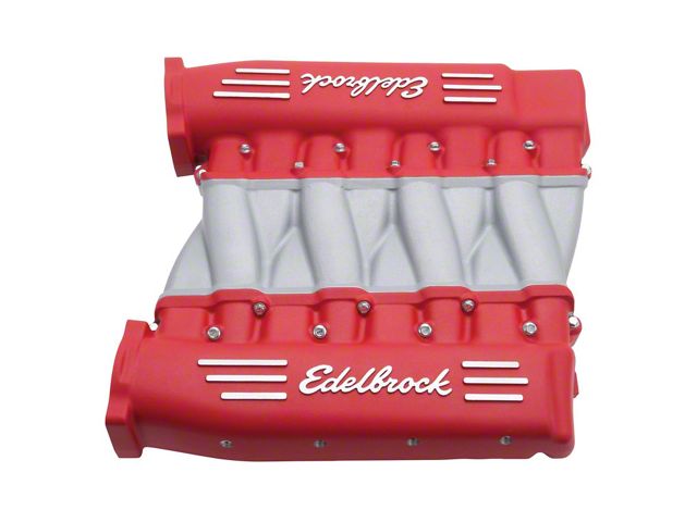 Edelbrock Cross-Ram Small Block LS3 Intake Manifold; Red (07-09 6.0L, 6.2L Sierra 1500)