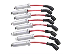 Edelbrock Max-Fire High Performance Spark Plug Wires for Square Coils; Red (99-06 V8 Silverado 1500)