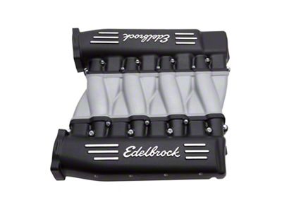 Edelbrock Cross-Ram Small Block LS3 Intake Manifold; Black (2008 6.2L Tahoe)