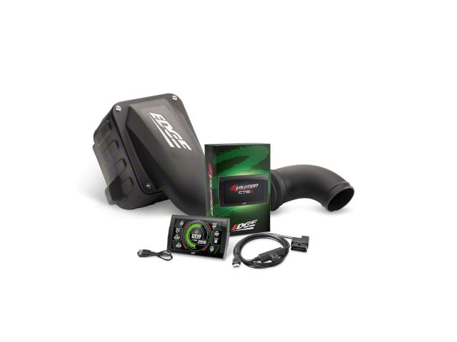 Edge Jammer Dry Cold Air Intake and Evolution CTS3 Tuner Combo Kit; Stage 1 (14-16 5.3L Sierra 1500)