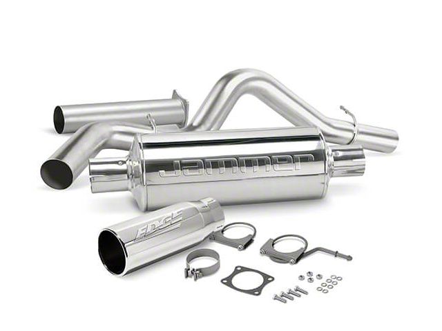 Edge Jammer Turbo-Back Single Exhaust System with Catalytic Converter; Side Exit (03-04 5.9L RAM 2500)