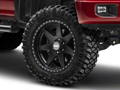 Edge Wheels RF7 Flat Black 6-Lug Wheel; 20x10 (04-22 F-150)