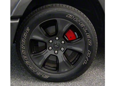Brake Caliper Covers; Red; Front and Rear (19-25 RAM 1500)