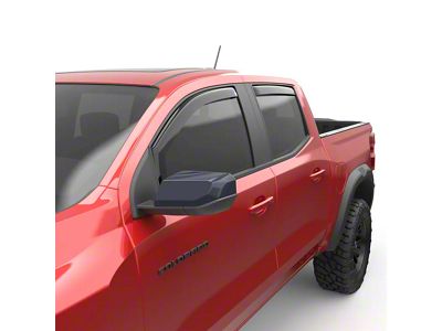 EGR In-Channel Window Visors; Front and Rear; Dark Smoke (23-24 Colorado)